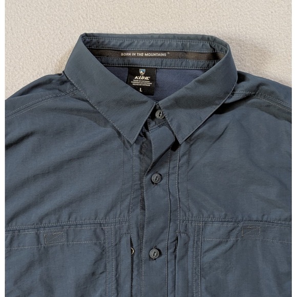 Kuhl Men's Dark Blue Casual Button Down Shirt - Picture 2 of 11